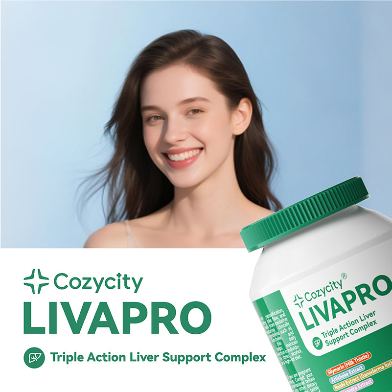 Cozycity Livapro Triple-Action Liver Support Complex – Daily Liver Health & Metabolism Support, 60 Capsules