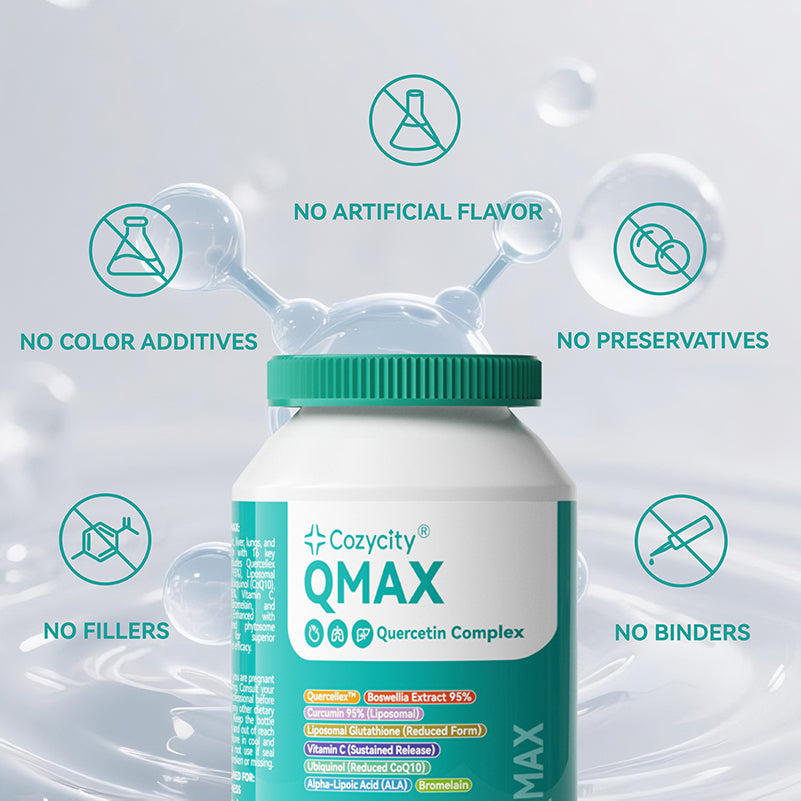 Cozycity Q-Max Quercetin Complex – Respiratory & Whole-Body Wellness Support, 60 Capsules