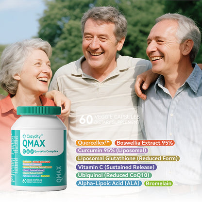 Cozycity Q-Max Quercetin Complex – Respiratory & Whole-Body Wellness Support, 60 Capsules