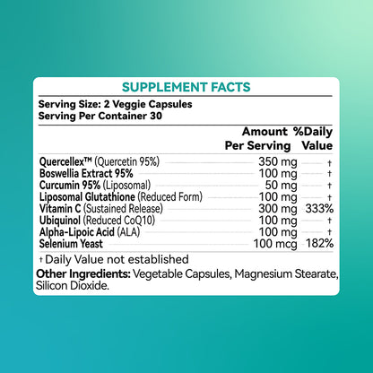 Cozycity Q-Max Quercetin Complex – Respiratory & Whole-Body Wellness Support, 60 Capsules