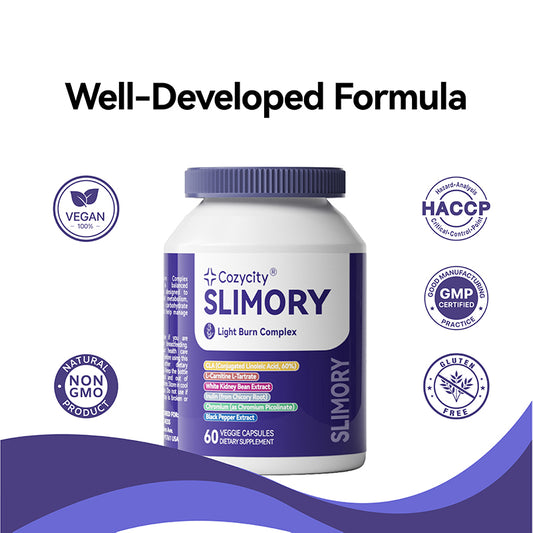 Cozycity Slimory Light Burn Complex – Weight Management & Fat Metabolism Support, 60 Capsules