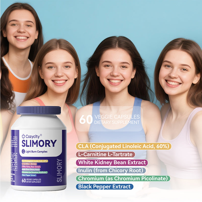Cozycity Slimory Light Burn Complex – Weight Management & Fat Metabolism Support, 60 Capsules