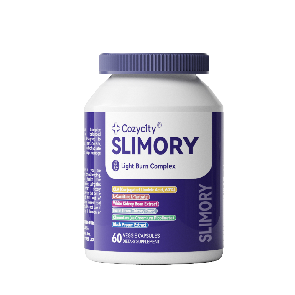Cozycity SLIMORY Light Burn Complex – Weight Management & Fat Metabolism Support, 60 Capsules